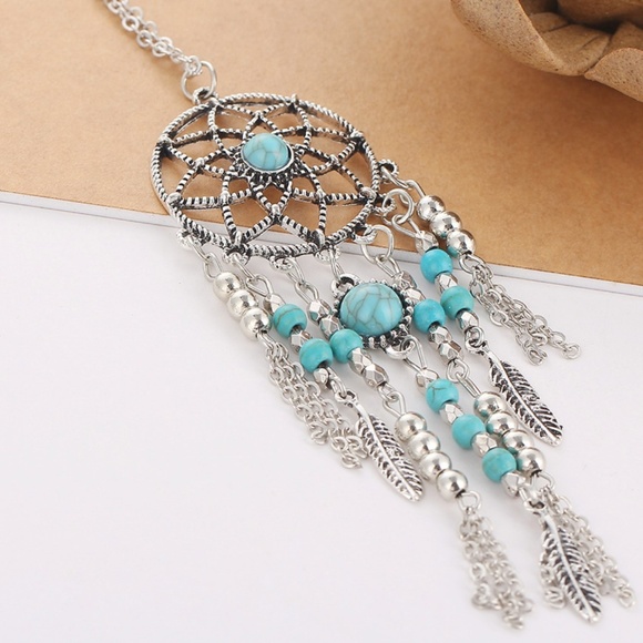 NEW turquoise dream catcher necklace - Picture 5 of 5